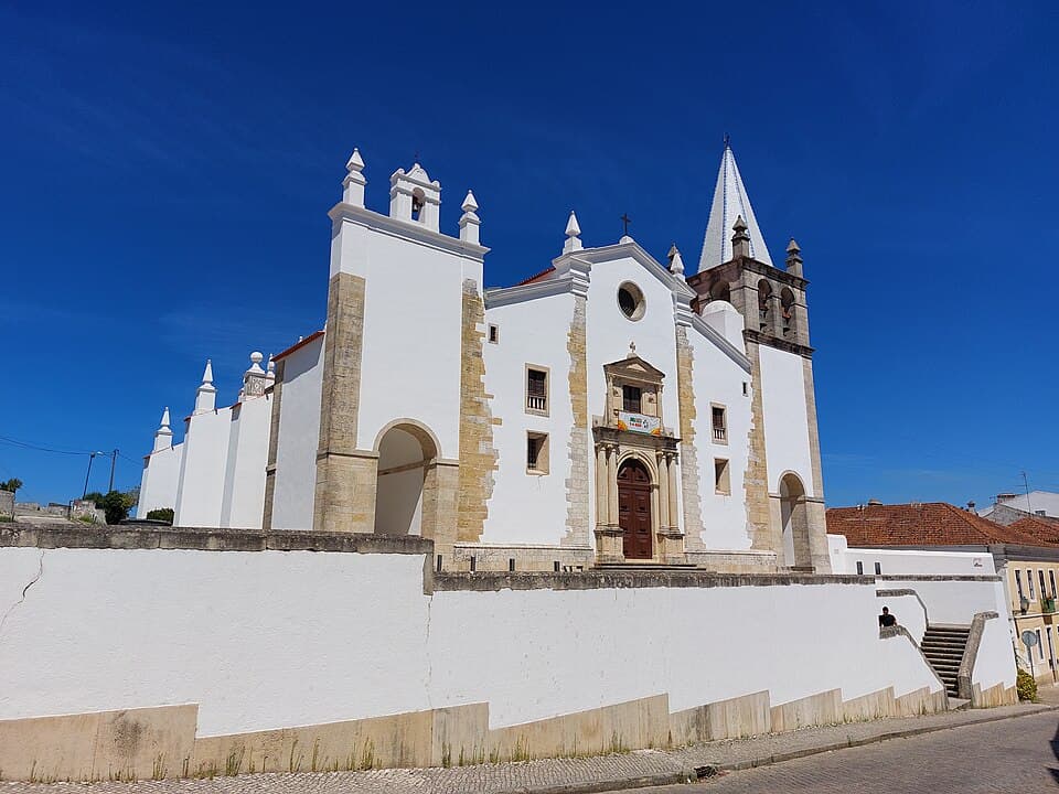Igreja de São Vicente em Abrantes, com as duas torres visíveis