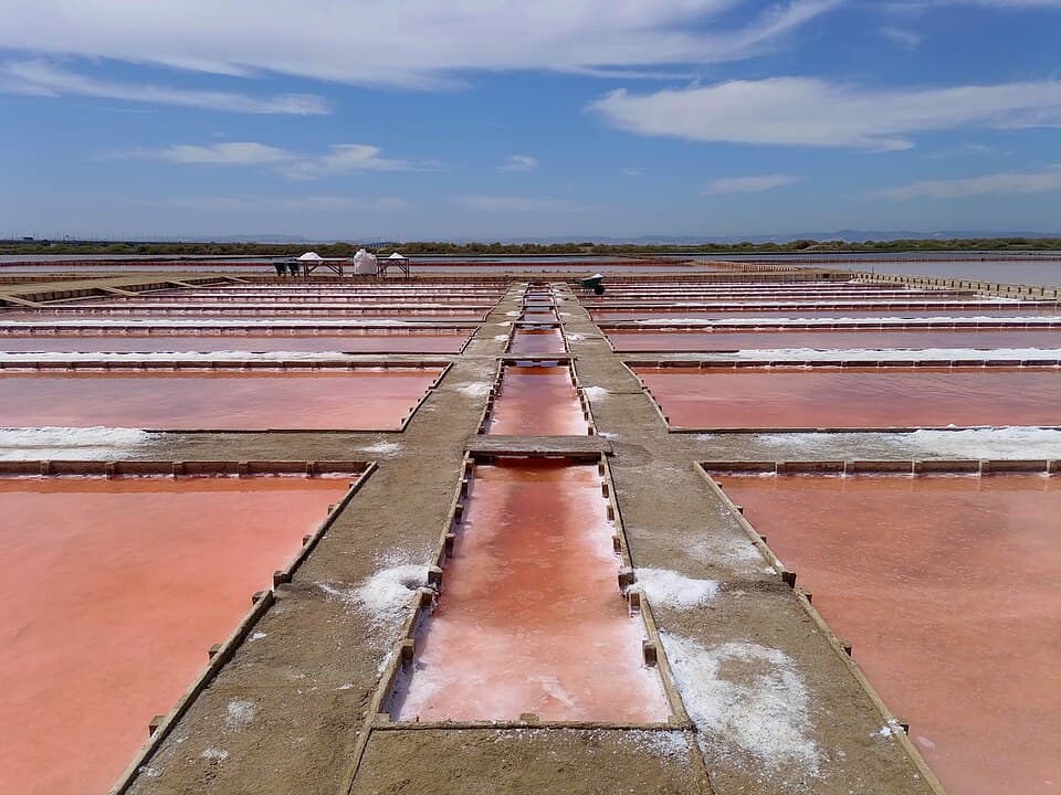 Tanques das Salinas do Samouco em Alcochete