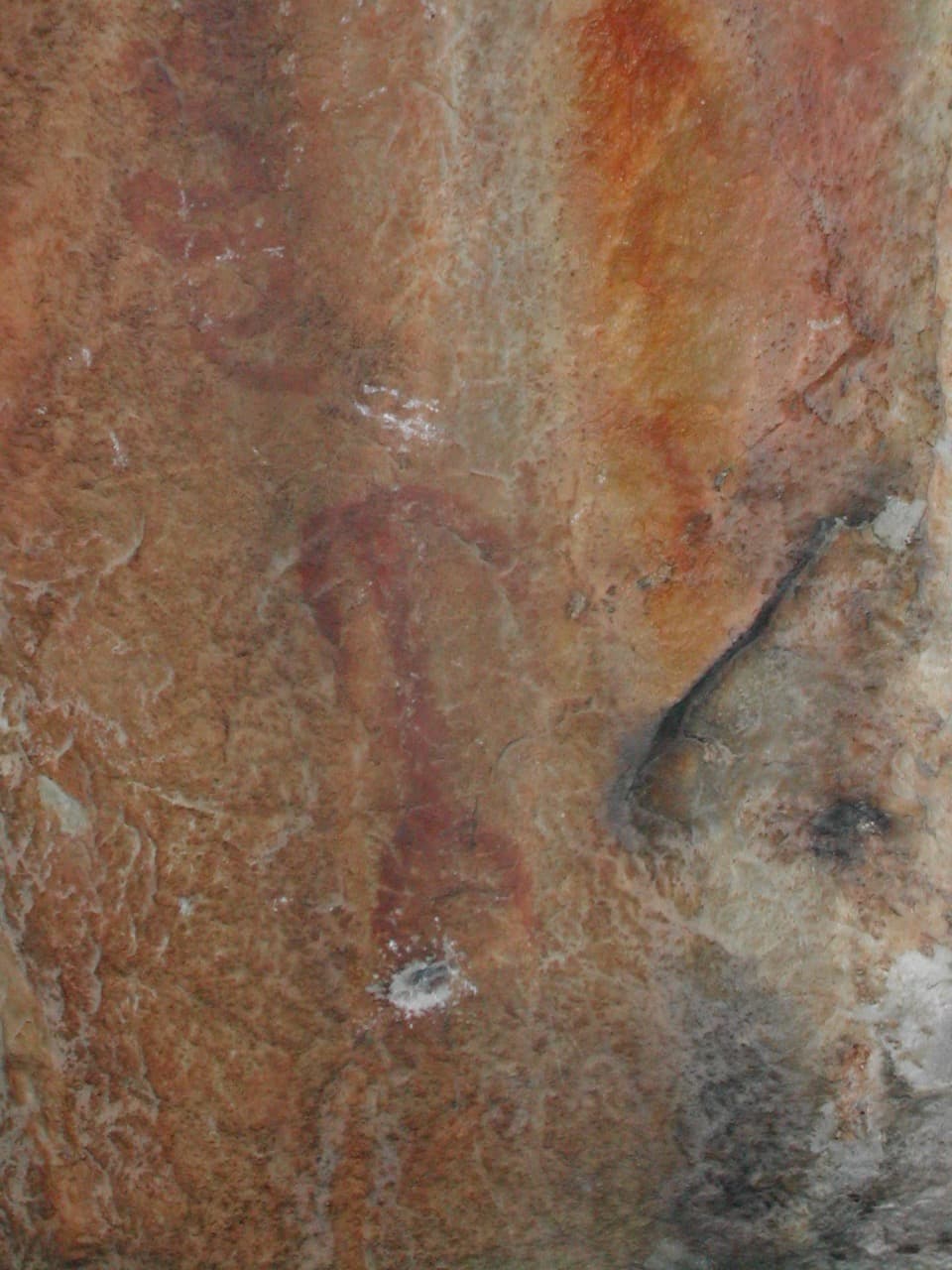 Pintura rupestre antropomórfica na Lapa dos Gaivões