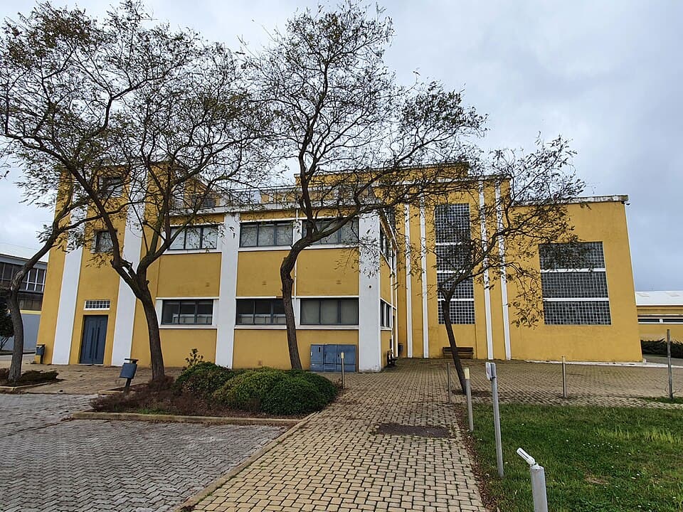 Edifício do Museu Industrial da Baía do Tejo no Barreiro