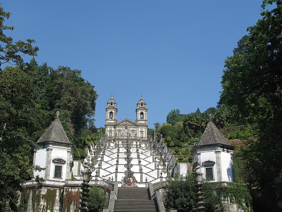 Igreja e escadaria do Bom Jesus do Monte, em Braga