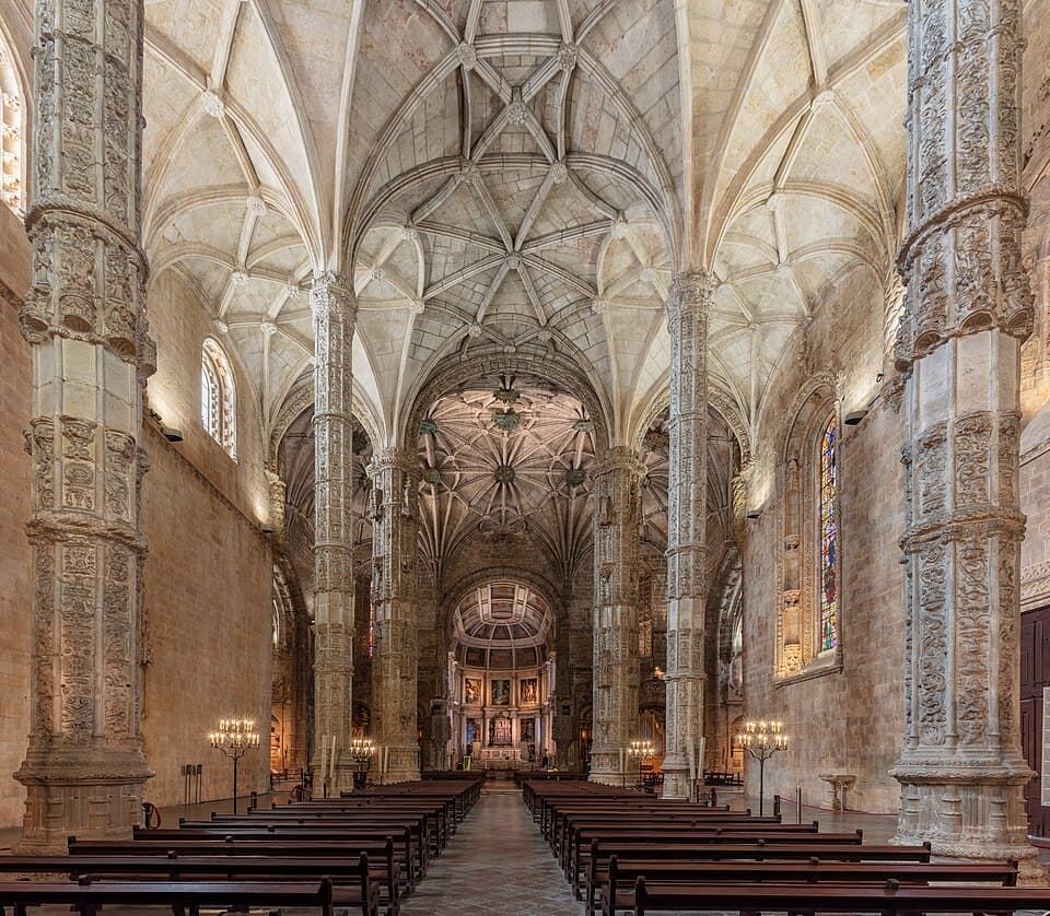 Claustro do Mosteiro dos Jerónimos, em Belém