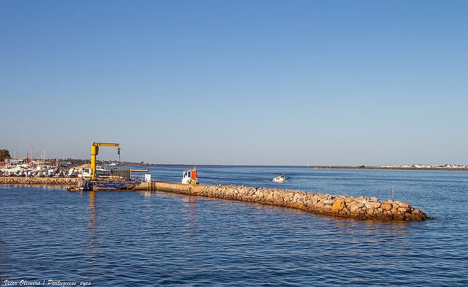 Cais de Olhão junto à Ria Formosa