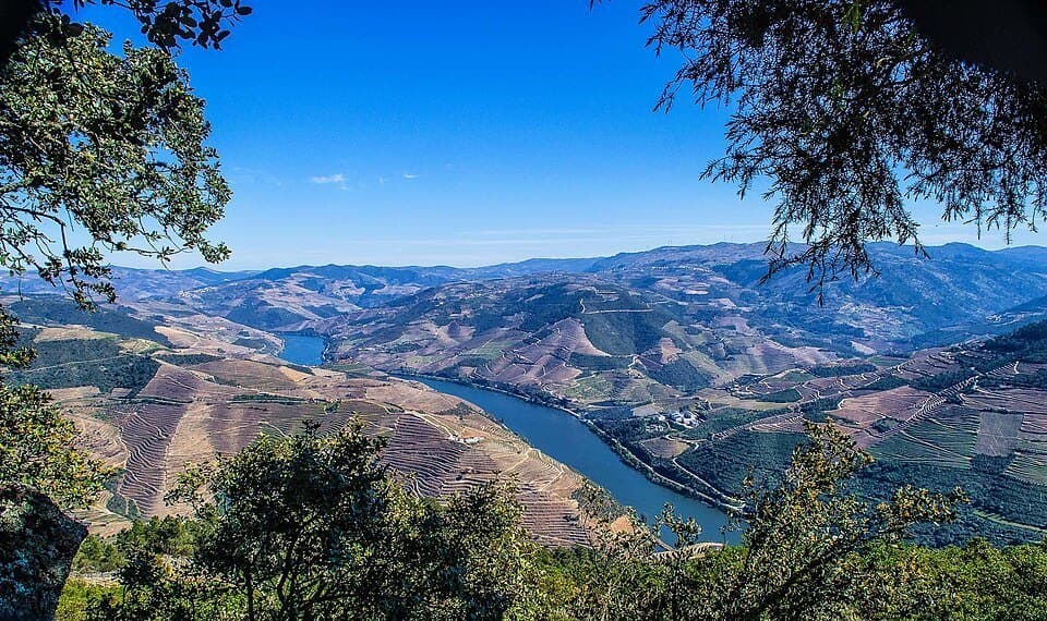 Vista do Douro a partir do Miradouro de São Leonardo de Galafura, em Peso da Régua
