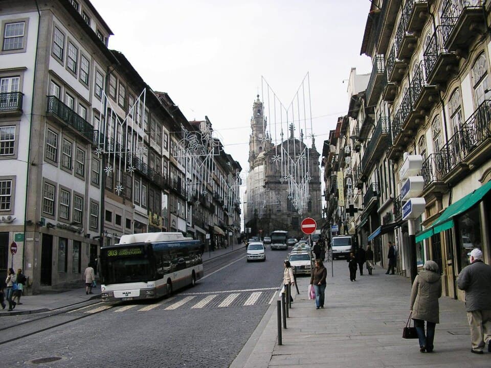 Rua dos Clérigos, no Porto