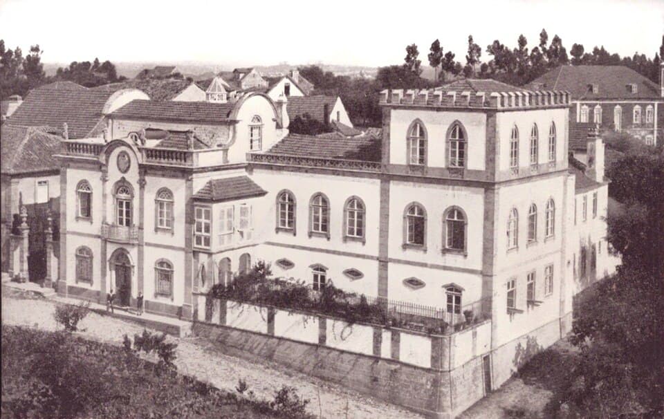 Fotografia histórica do Palácio das Quatro Estações, em Midões