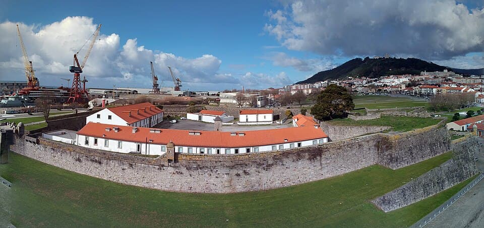 Forte de Santiago da Barra visto do alto em Viana do Castelo