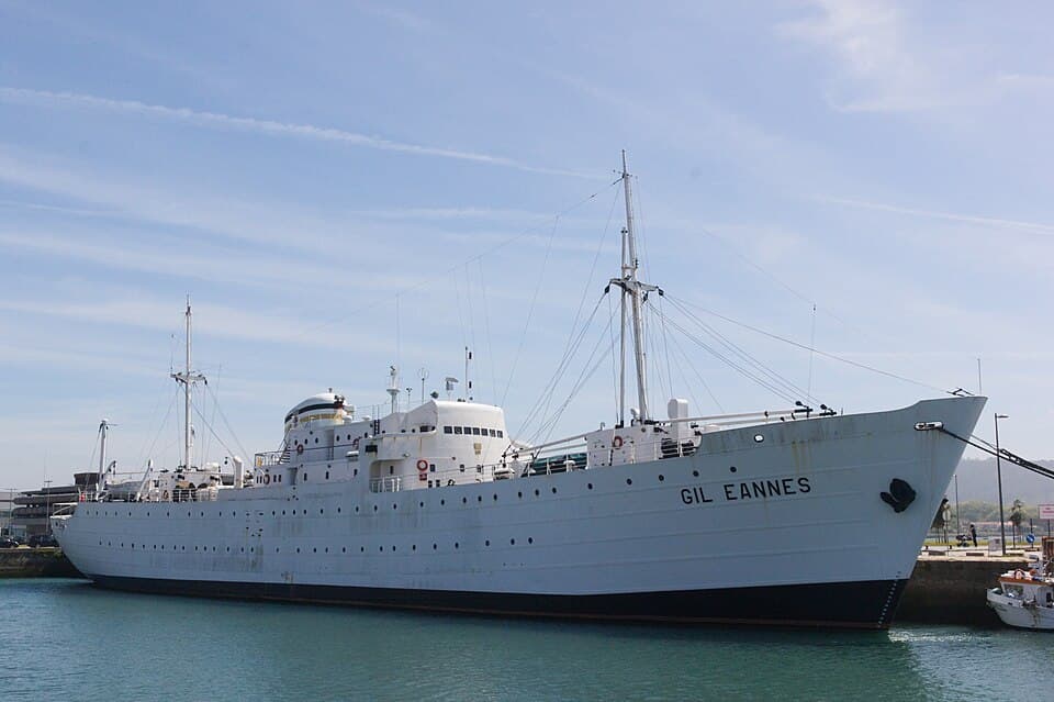 Navio-hospital Gil Eannes ancorado em Viana do Castelo
